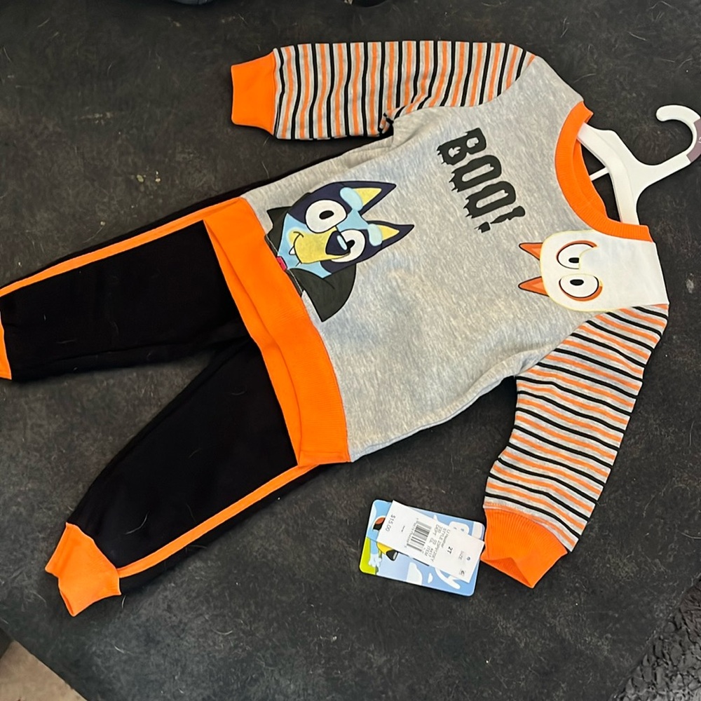 Bluey Halloween set from Target fleece lined size 2T unisex NWT